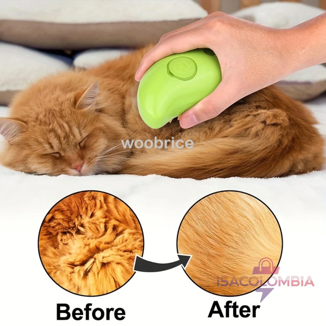 Cepillo Con Vapor Para Mascotas 2x1